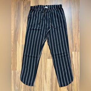 American Eagle Outfitters Black and Gray Striped pants